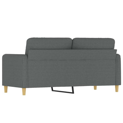 Tweezitsbank 140 cm stof donkergrijs
