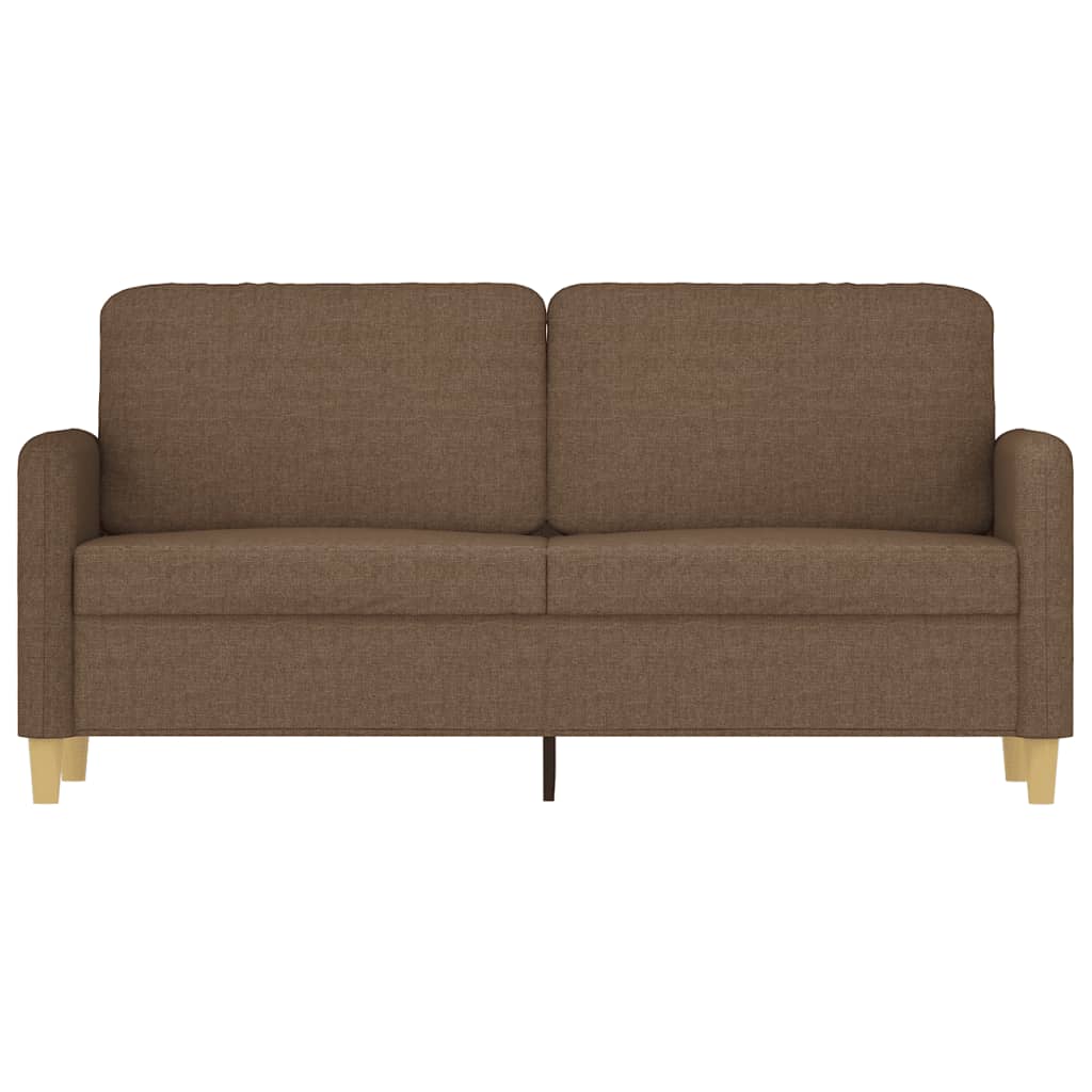 Tweezitsbank 140 cm stof bruin