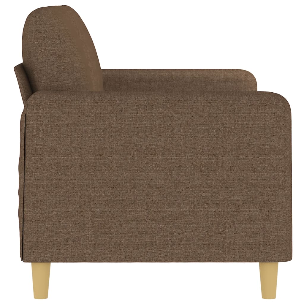 Tweezitsbank 140 cm stof bruin