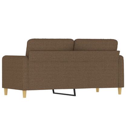 Tweezitsbank 140 cm stof bruin