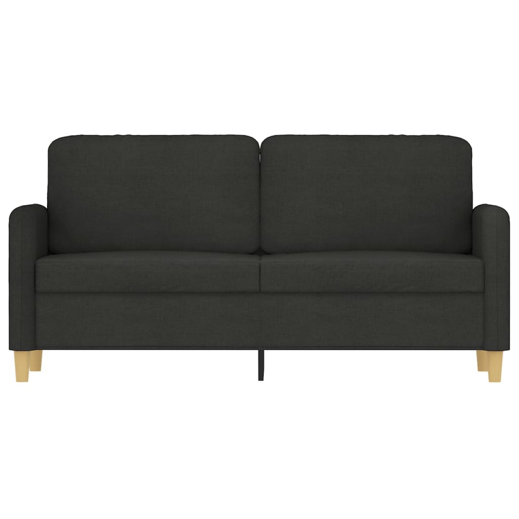 Tweezitsbank 140 cm stof zwart