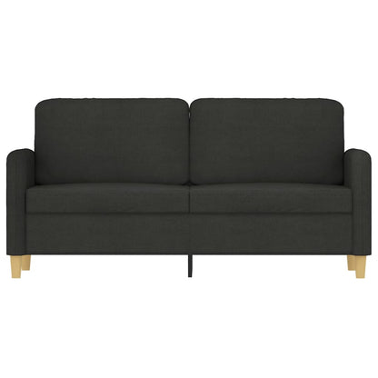 Tweezitsbank 140 cm stof zwart