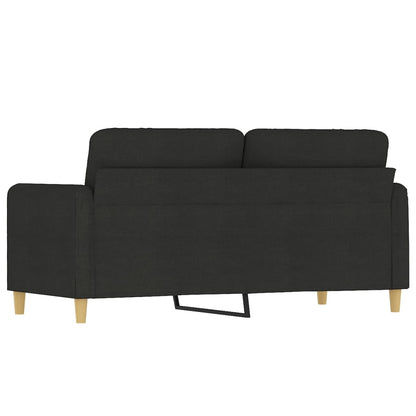 Tweezitsbank 140 cm stof zwart