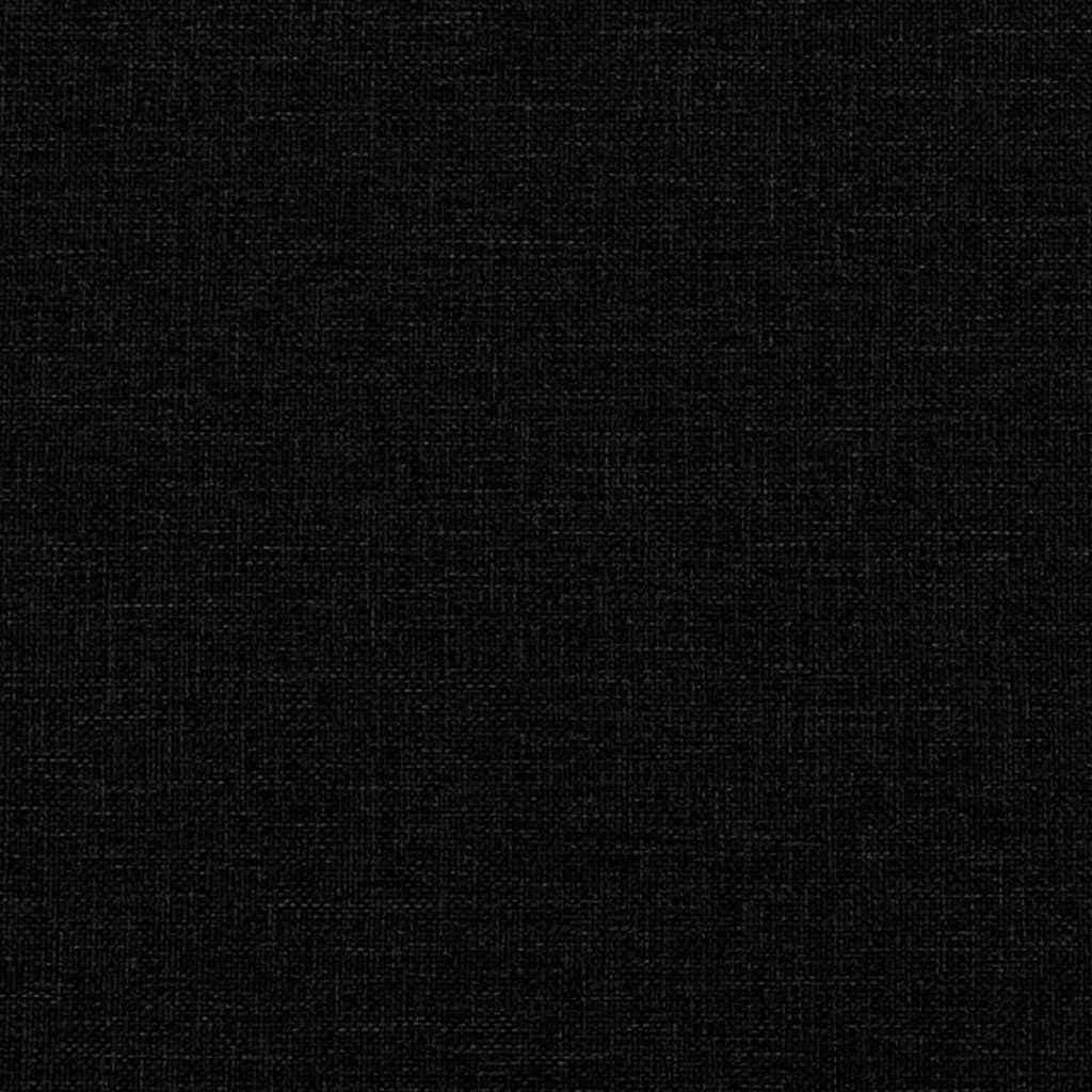 Tweezitsbank 140 cm stof zwart