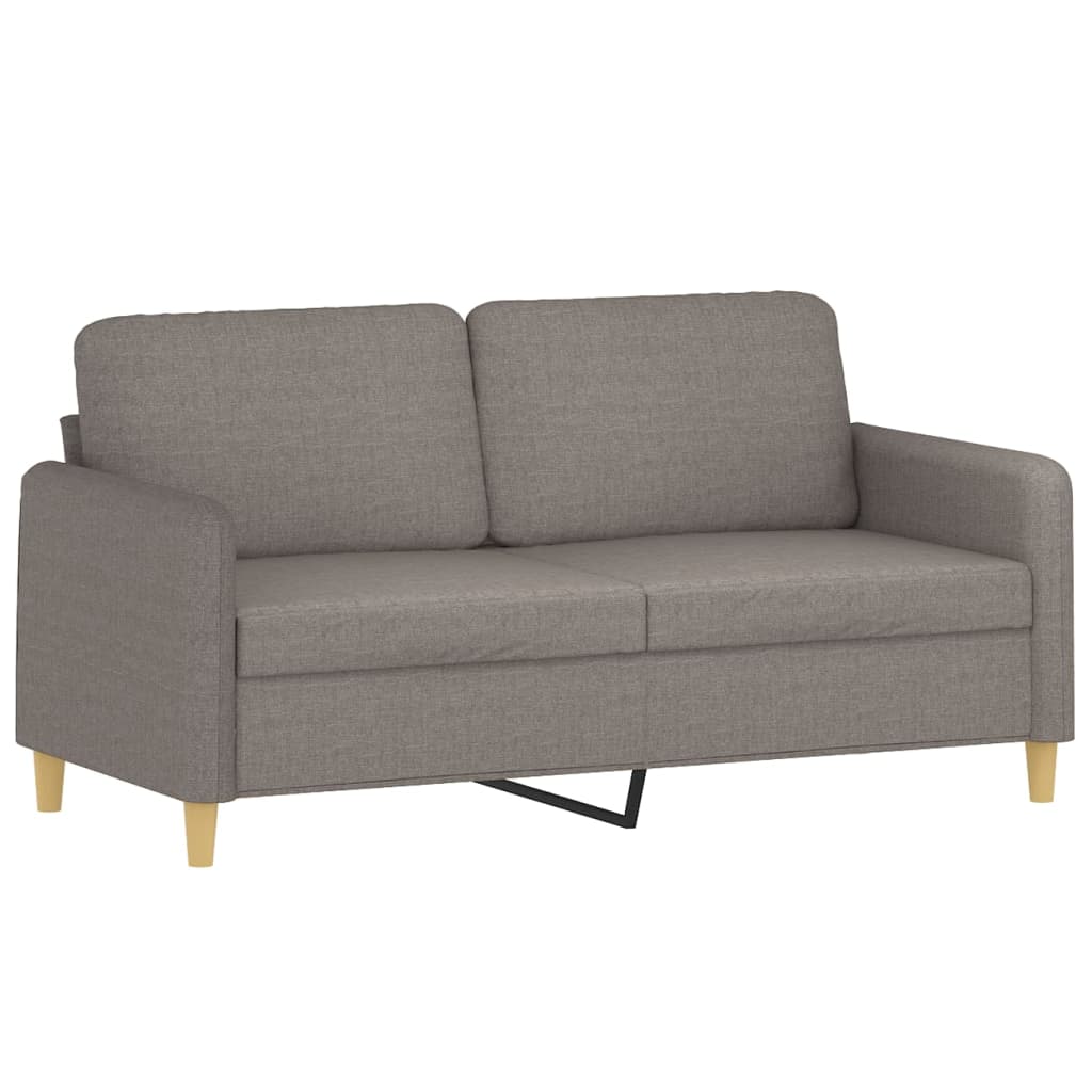 Tweezitsbank 140 cm stof taupe