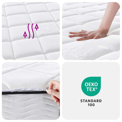 Pocketveringmatras middelhard-plus 140x190 cm
