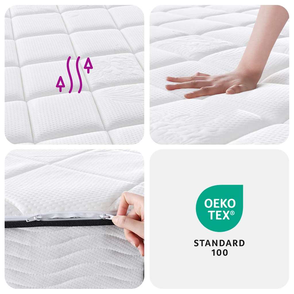Pocketveringmatras middelhard-plus 140x200 cm