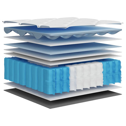 Pocketveringmatras middelhard-plus 180x200 cm