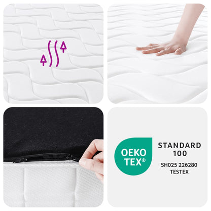 Pocketveringmatras middelhard-hard 100x200 cm