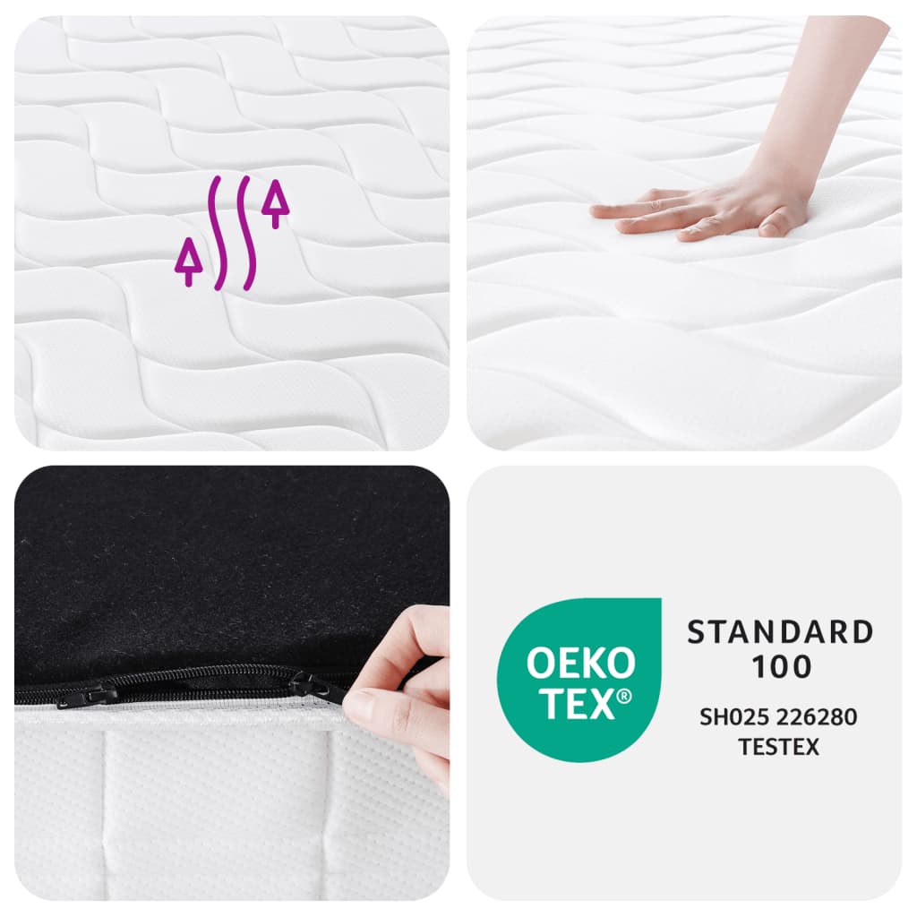 Pocketveringmatras middelhard-hard 140x200 cm