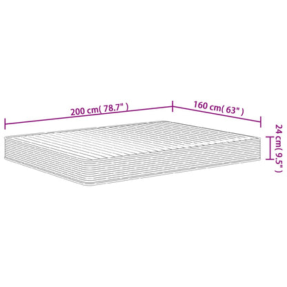 Schuimmatras middelzacht 160x200 cm