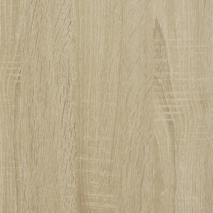 Nachtkastjes met glazen deuren 2 st 35x37x42 cm sonoma eiken