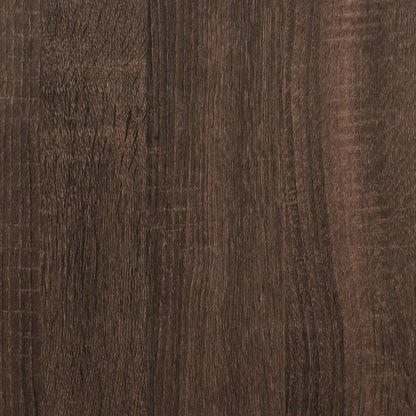 Bijzetkast met glazen deuren 68x37x75,5 cm bruin eikenkleur