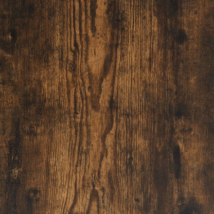 Nachtkastje met glazen deur 35x37x35 cm gerookt eikenkleurig