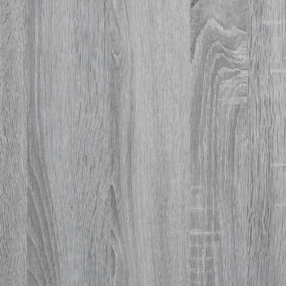 Bijzetkast met glazen deuren 69x37x100 cm grijs sonoma eiken