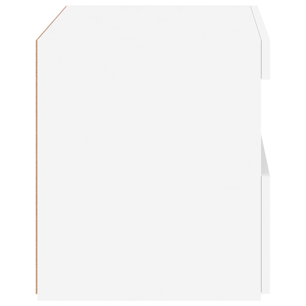 Nachtkastje met LED-verlichting 50x40x45 cm wit