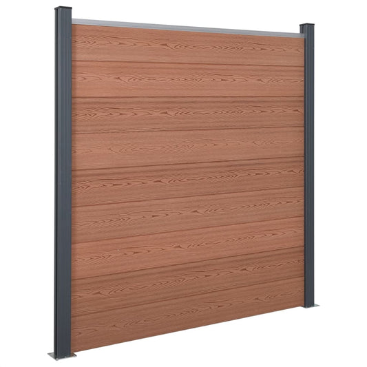 Schuttingpaneelset 180x186 cm HKC bruin