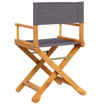 Tuinstoelen 4 st inklapbaar stof donkergrijs
