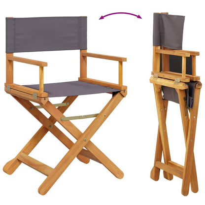 Tuinstoelen 6 st inklapbaar stof donkergrijs