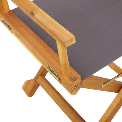 Tuinstoelen 6 st inklapbaar stof donkergrijs