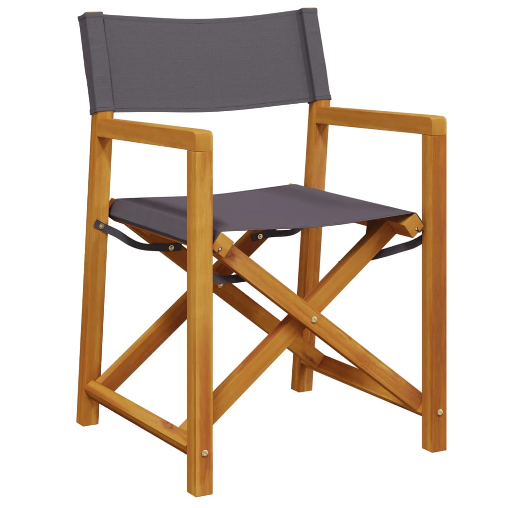 Tuinstoelen 8 st inklapbaar stof donkergrijs