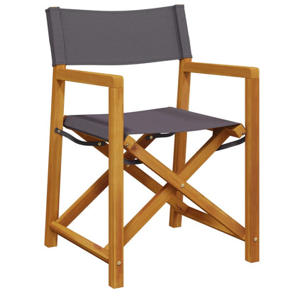 Tuinstoelen 8 st inklapbaar stof donkergrijs