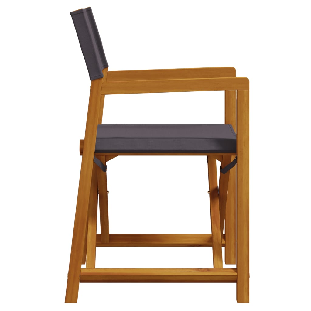 Tuinstoelen 8 st inklapbaar stof donkergrijs