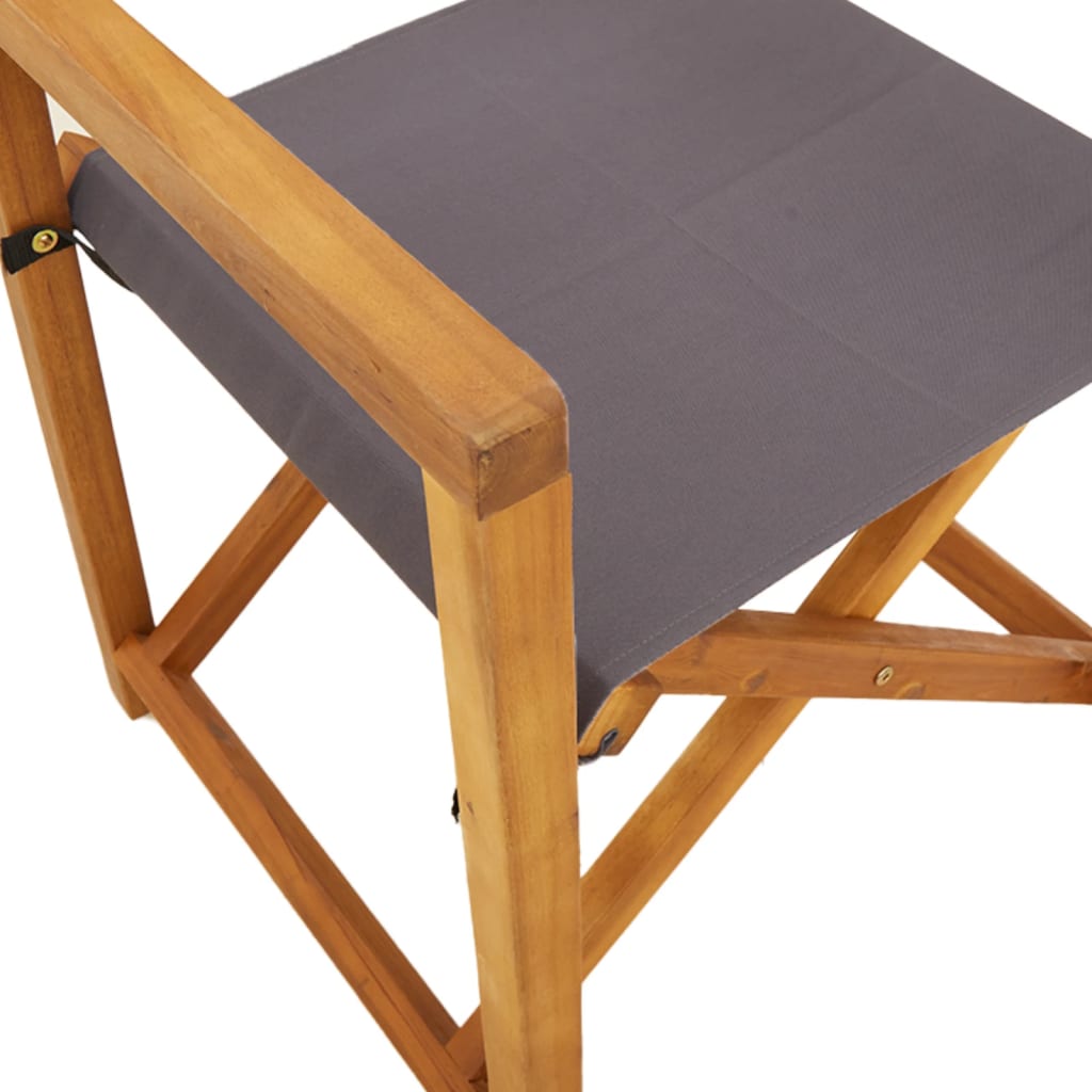 Tuinstoelen 8 st inklapbaar stof donkergrijs