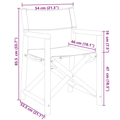 Tuinstoelen 8 st inklapbaar stof donkergrijs