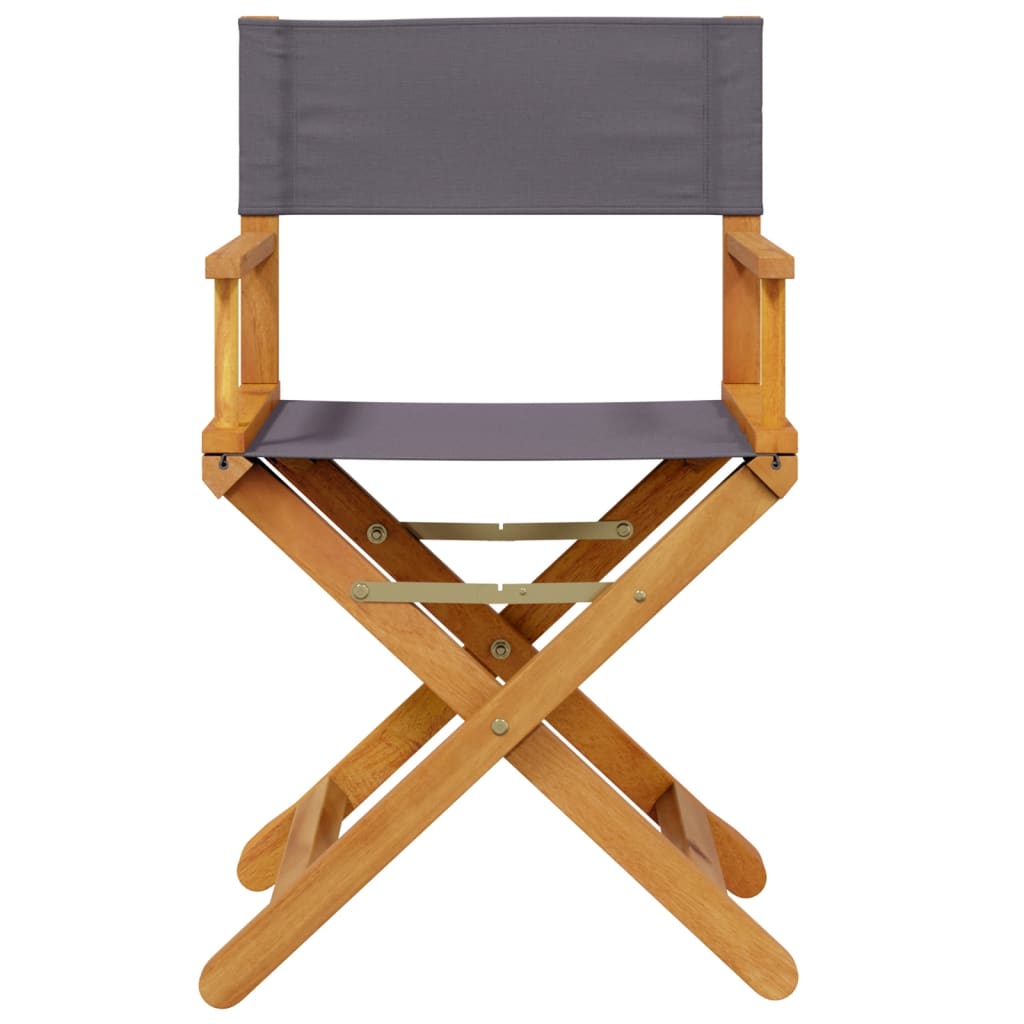 Regisseursstoelen 2 st inklapbaar stof donkergrijs