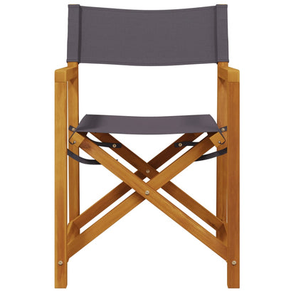 Regisseursstoelen 2 st inklapbaar stof donkergrijs