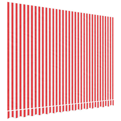 Vervangingsdoek voor luifel gestreept 3,5x2,5 m rood en wit