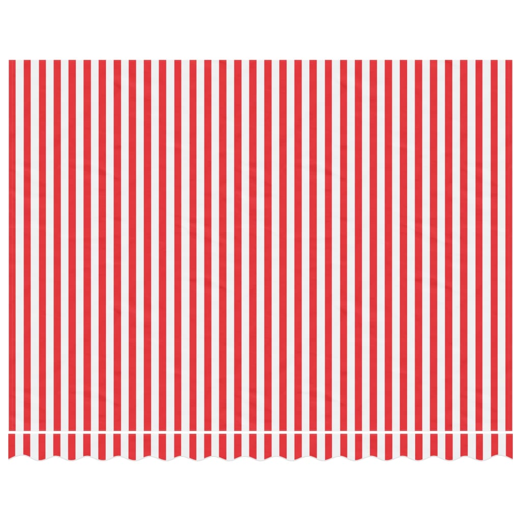 Vervangingsdoek voor luifel gestreept 3,5x2,5 m rood en wit