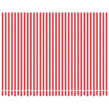 Vervangingsdoek voor luifel gestreept 3,5x2,5 m rood en wit