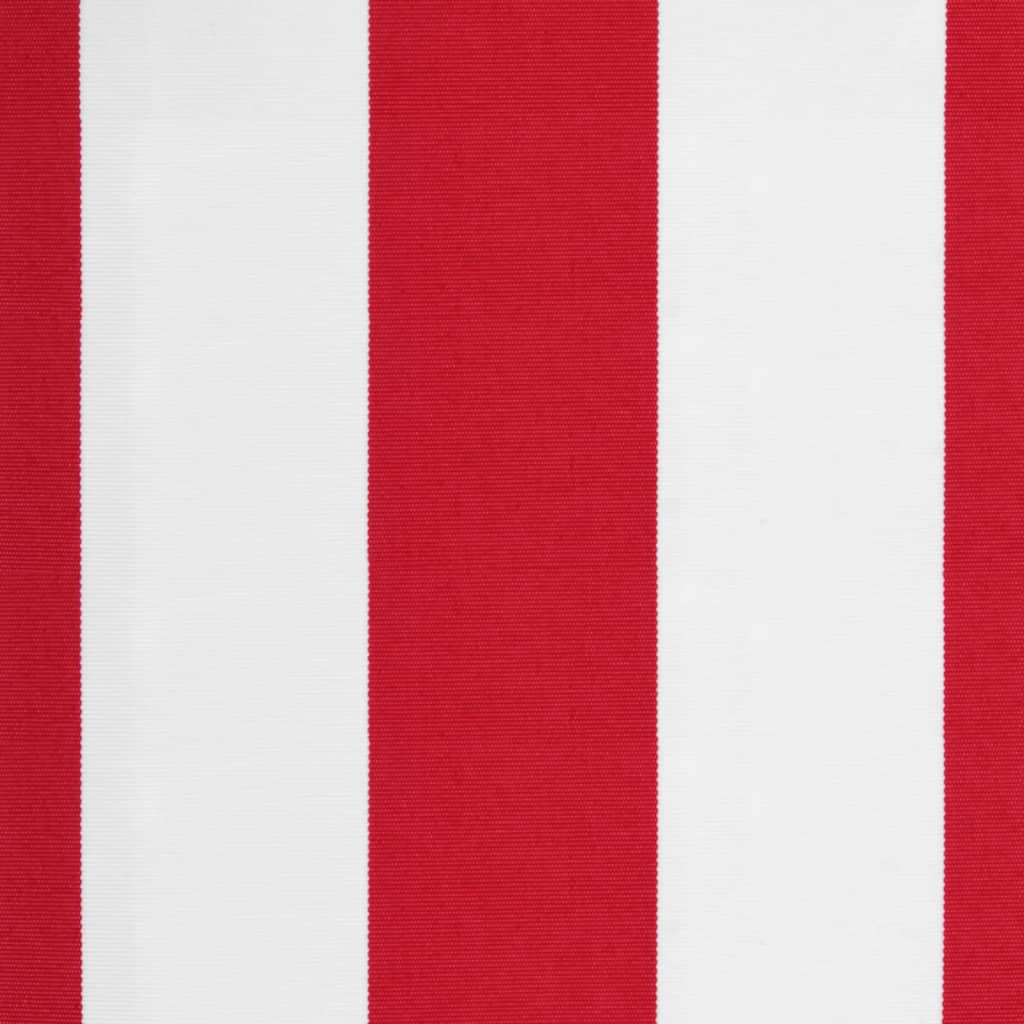 Vervangingsdoek voor luifel gestreept 4x3 m rood en wit