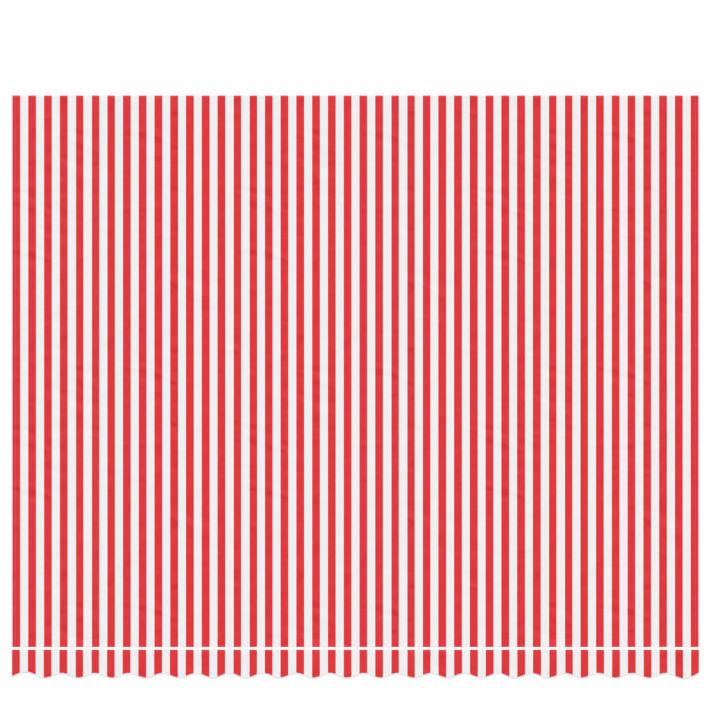 Vervangingsdoek voor luifel gestreept 4,5x3,5 m rood en wit