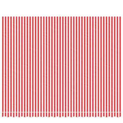 Vervangingsdoek voor luifel gestreept 4,5x3,5 m rood en wit
