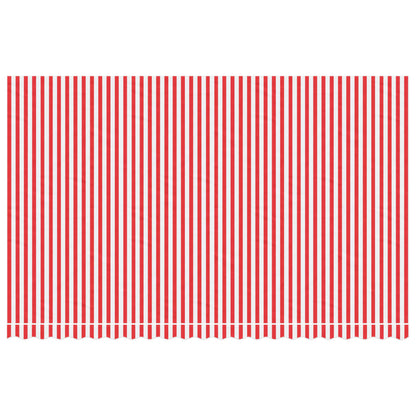 Vervangingsdoek voor luifel gestreept 5x3 m rood en wit
