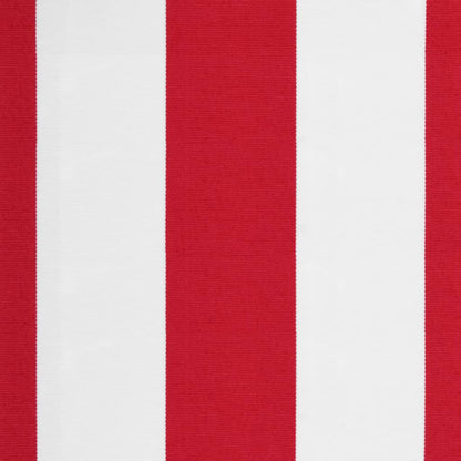 Vervangingsdoek voor luifel gestreept 5x3,5 m rood en wit