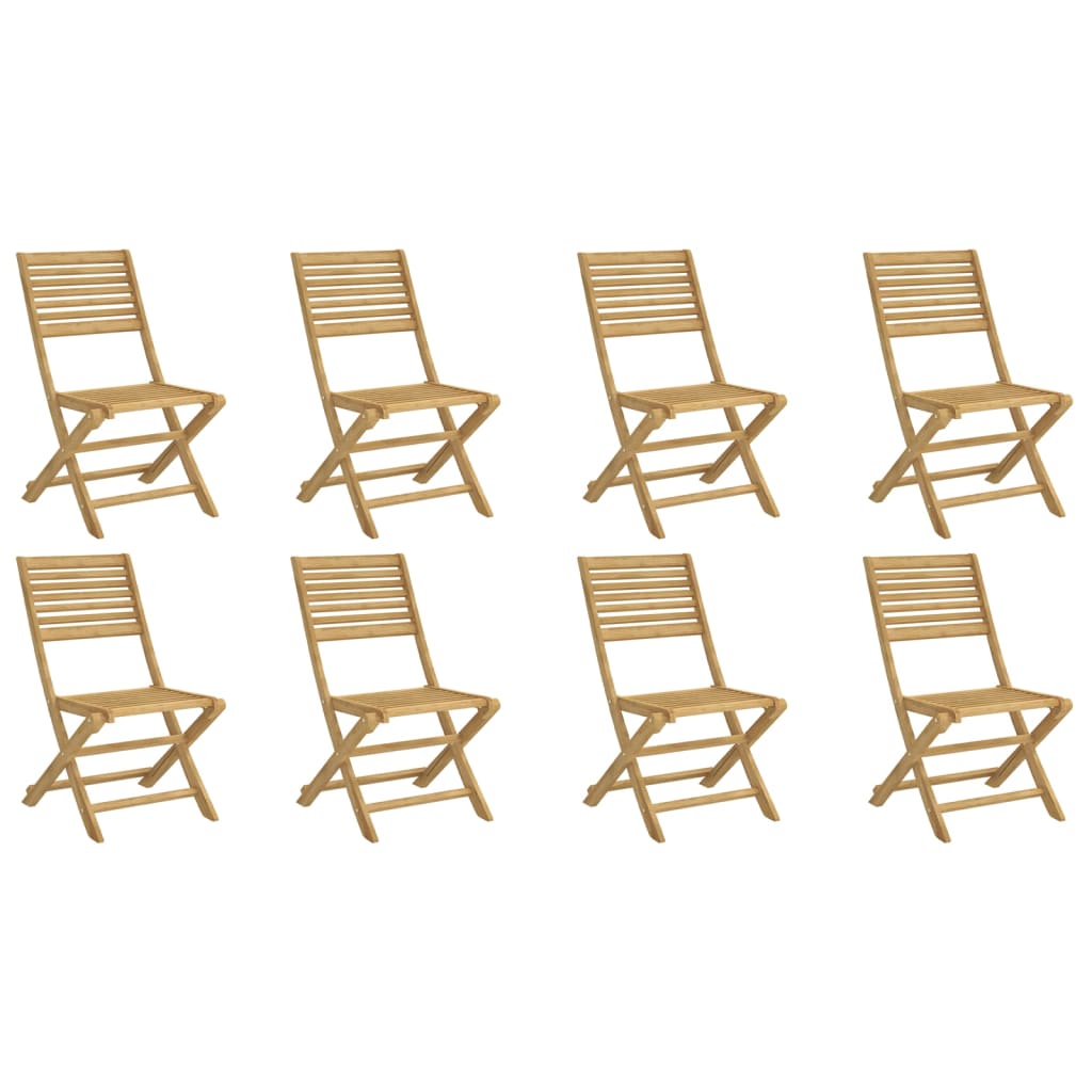 Tuinstoelen 8 st inklapbaar 48,5x61,5x87 cm massief acaciahout
