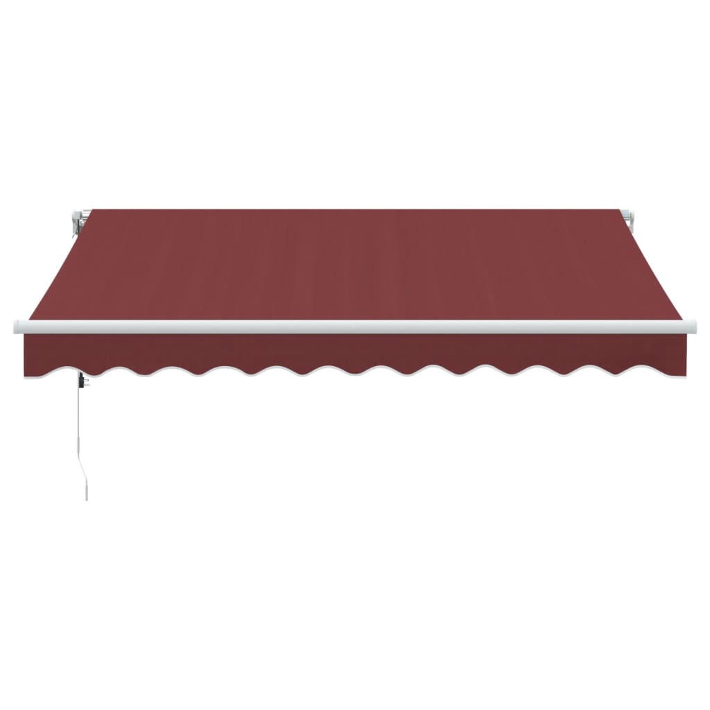 Luifel automatisch uittrekbaar met LED 300x250 cm bordeauxrood
