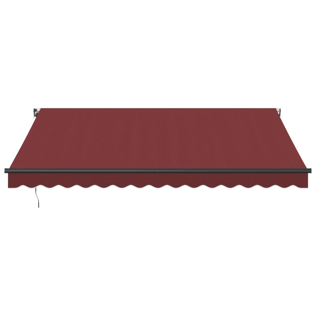 Luifel handmatig uittrekbaar 400x350 cm bordeauxrood