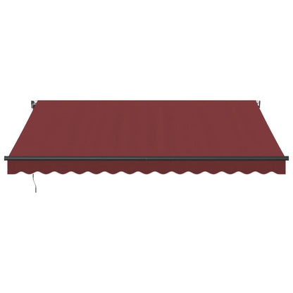 Luifel automatisch uittrekbaar 400x350 cm bordeauxrood