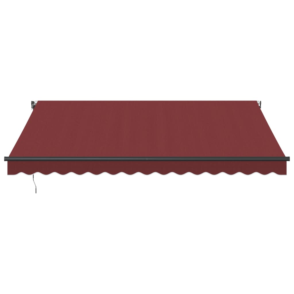 Luifel automatisch uittrekbaar met LED's 400x350 cm bordeaux