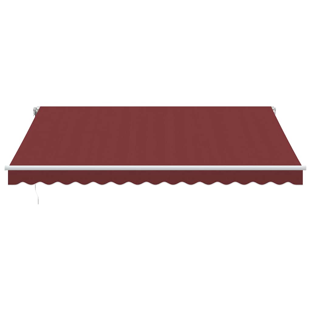 Luifel automatisch uittrekbaar 400x300 cm bordeauxrood