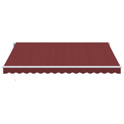 Luifel automatisch uittrekbaar 400x300 cm bordeauxrood