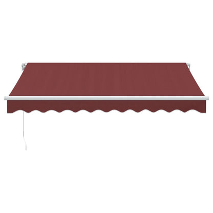 Luifel handmatig uittrekbaar 300x250 cm bordeauxrood