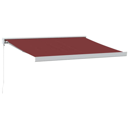 Luifel handmatig uittrekbaar 350x250 cm bordeauxrood