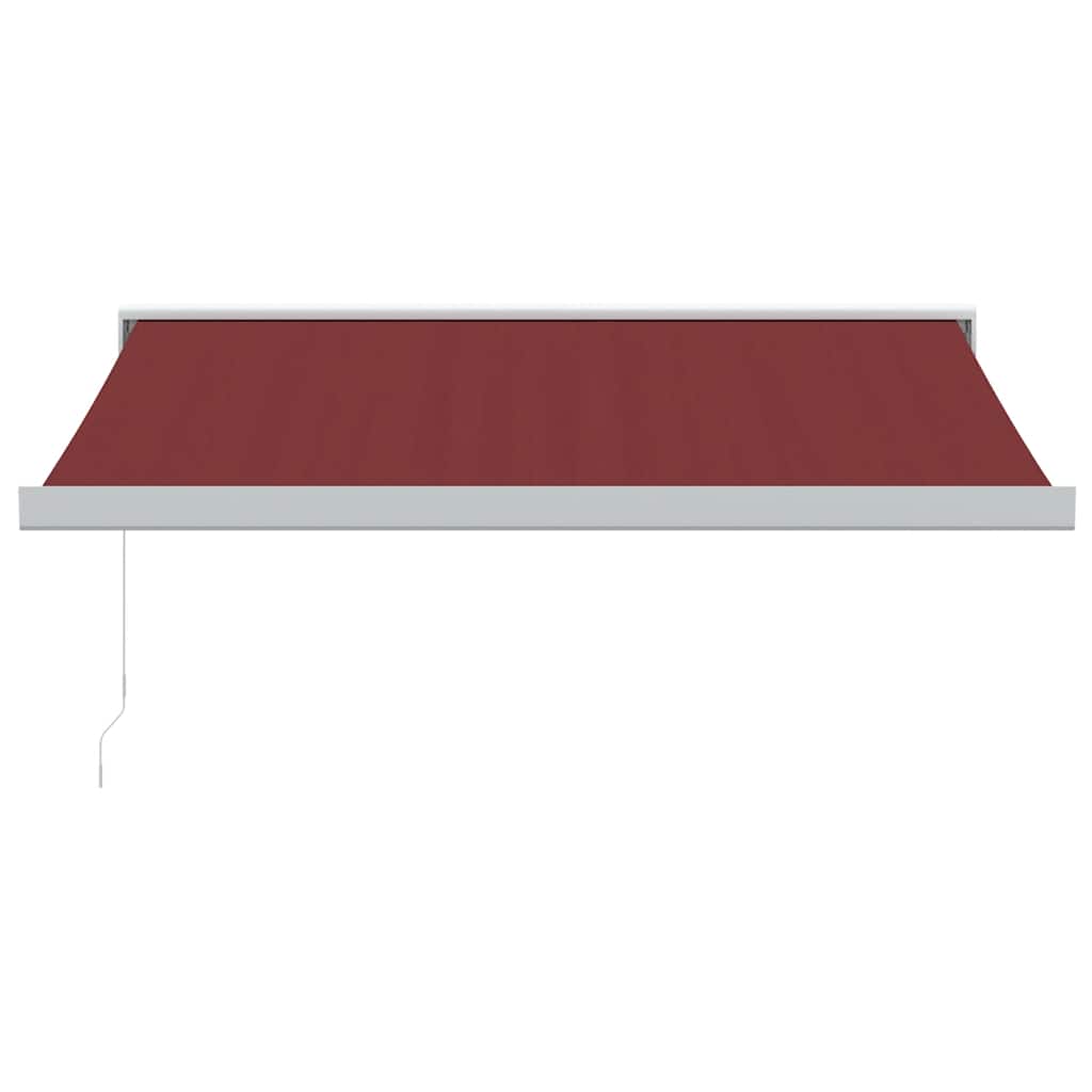 Luifel handmatig uittrekbaar 350x250 cm bordeauxrood