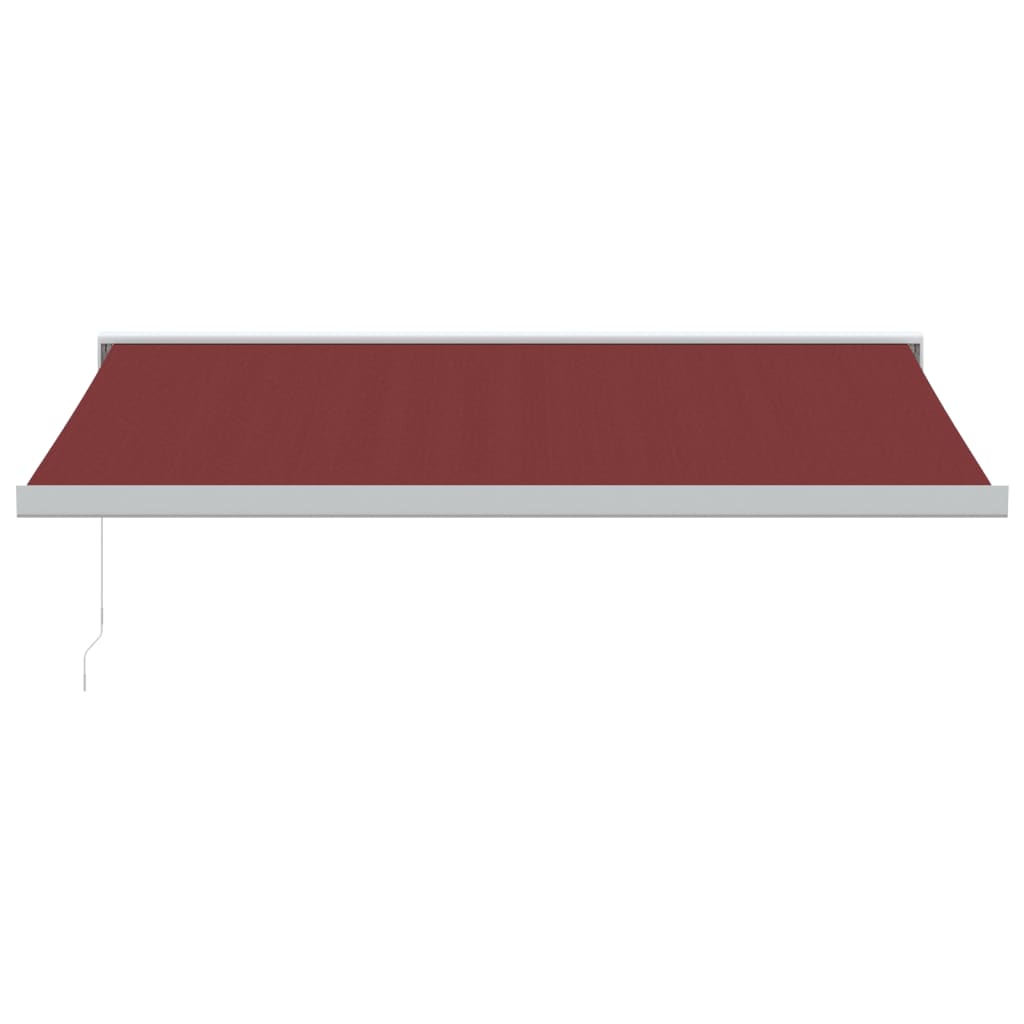 Luifel handmatig uittrekbaar 450x300 cm bordeauxrood